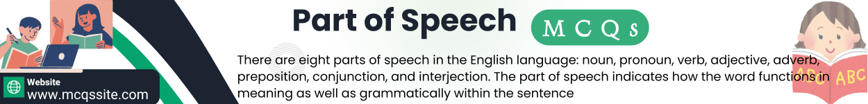 English part of speech MCQs
