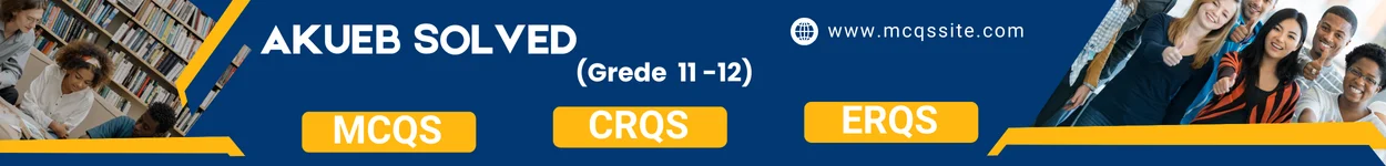 AKUEb Pak Studies Solved MCQs CRQs ERQs grade 11 & 12