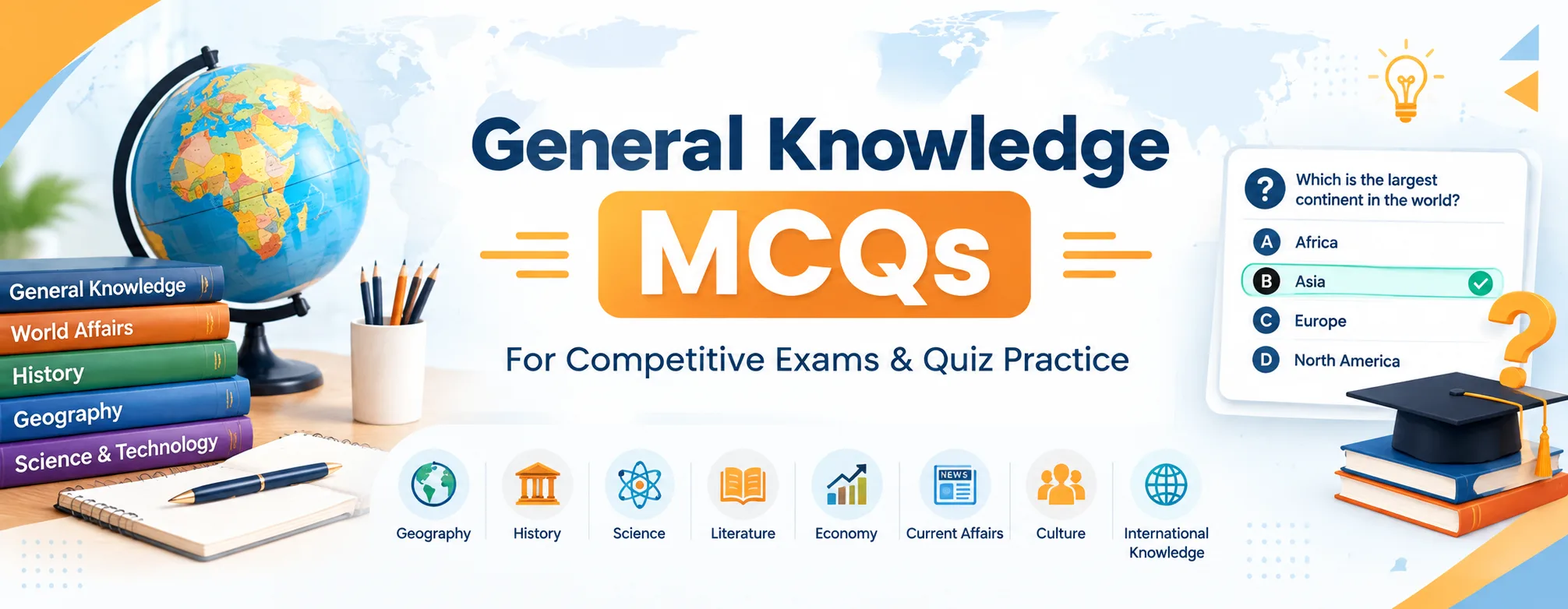 GENERAL KNOWLEDGE 1 General Knowledge MCQs for competitive exams and quiz practice