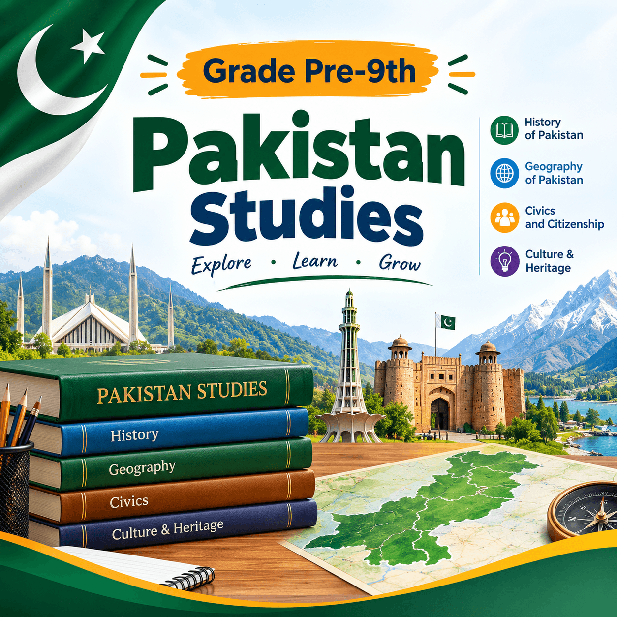 AKUEB Pakistan Studies Resources 2 Grade Pre 9th