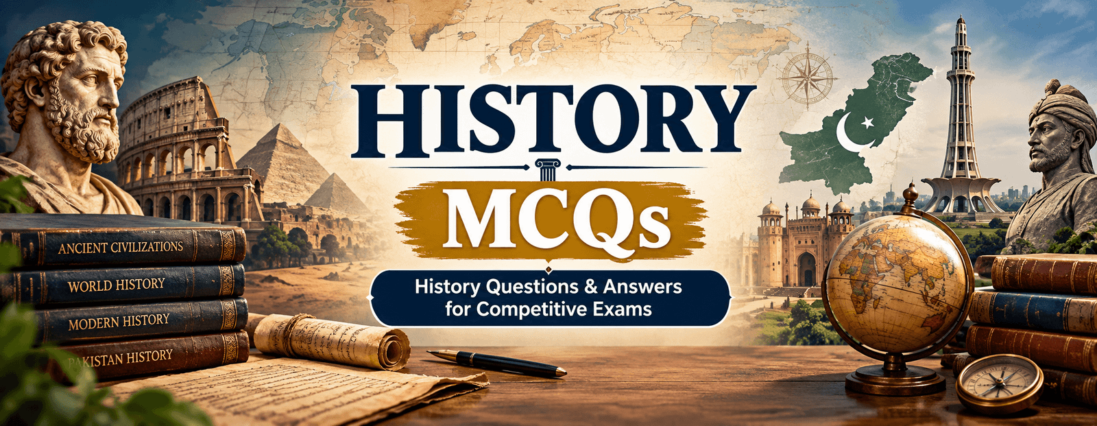 History MCQs with questions and answers for competitive exams