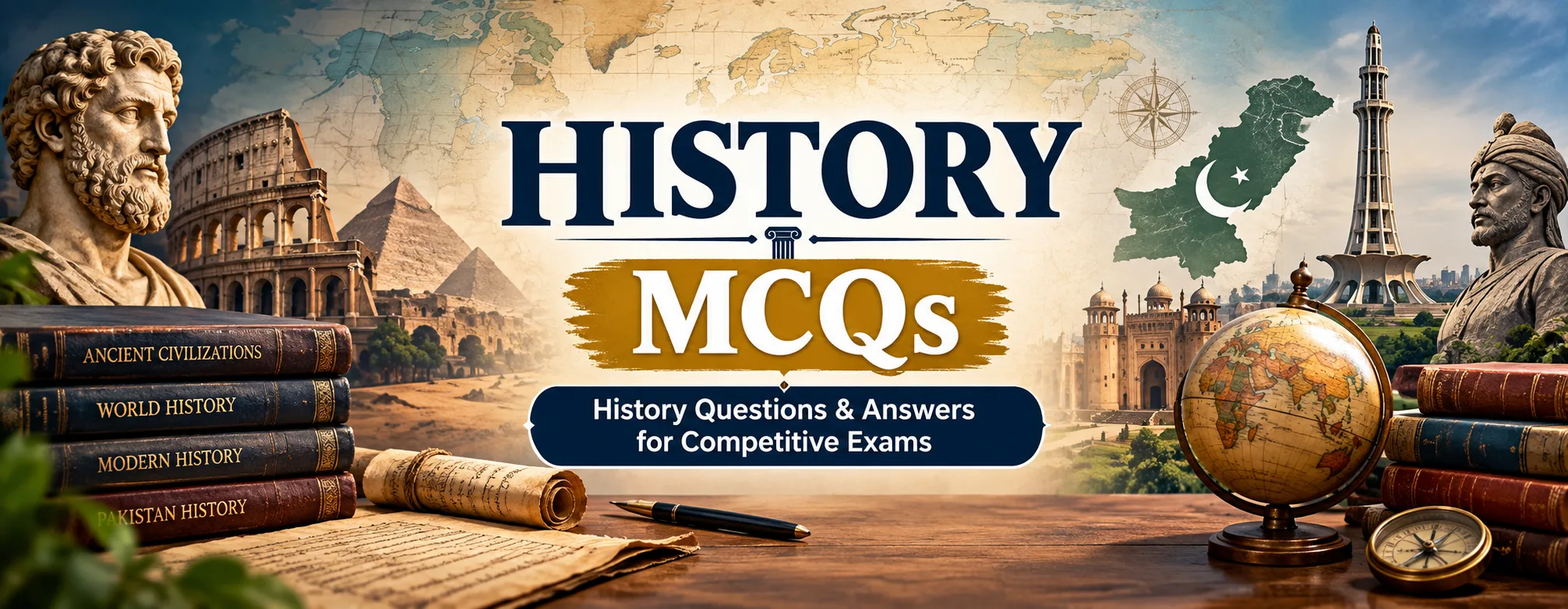 History MCQs with questions and answers for competitive exams